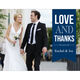 Navy Love and Thanks Folded Note Cards Image 3 of 3